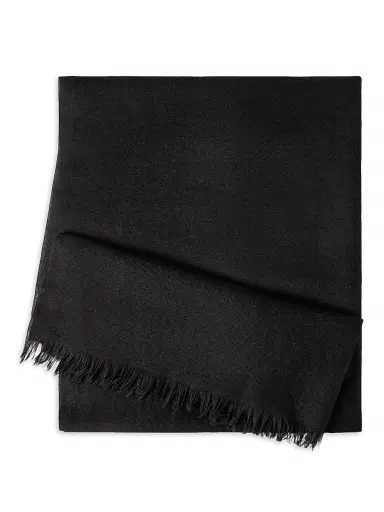Brunello Cucinelli Women's Cashmere and Silk Scarf - Black | Thumbnail 1