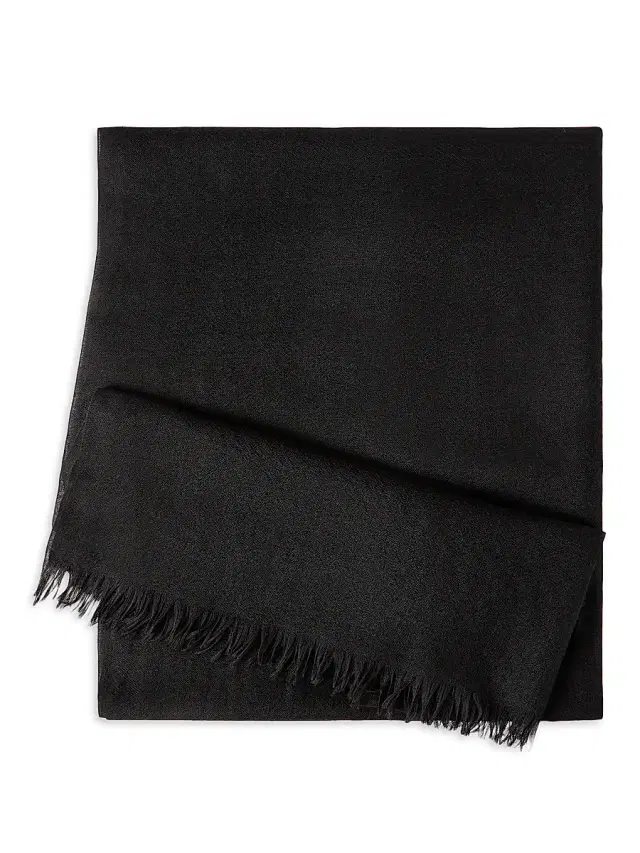 Brunello Cucinelli Women's Cashmere and Silk Scarf - Black