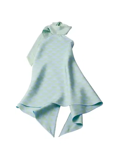 Prada Women's Printed Silk Twill Halter Top | Thumbnail 1 Prada Women's Printed Silk Twill Halter Top | Thumbnail 1