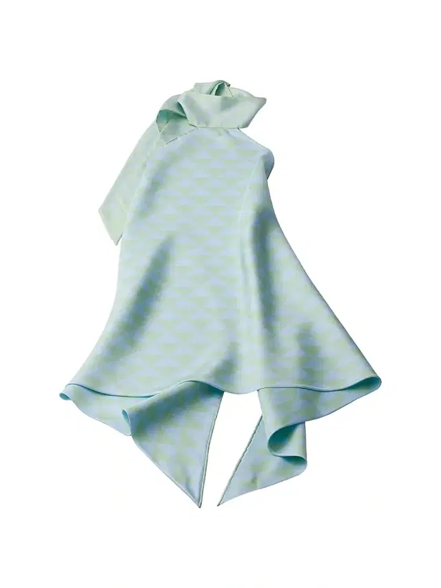 Prada Women's Printed Silk Twill Halter Top - Green