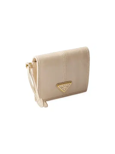 Prada Women's Small Leather Wallet - Beige | Thumbnail 3