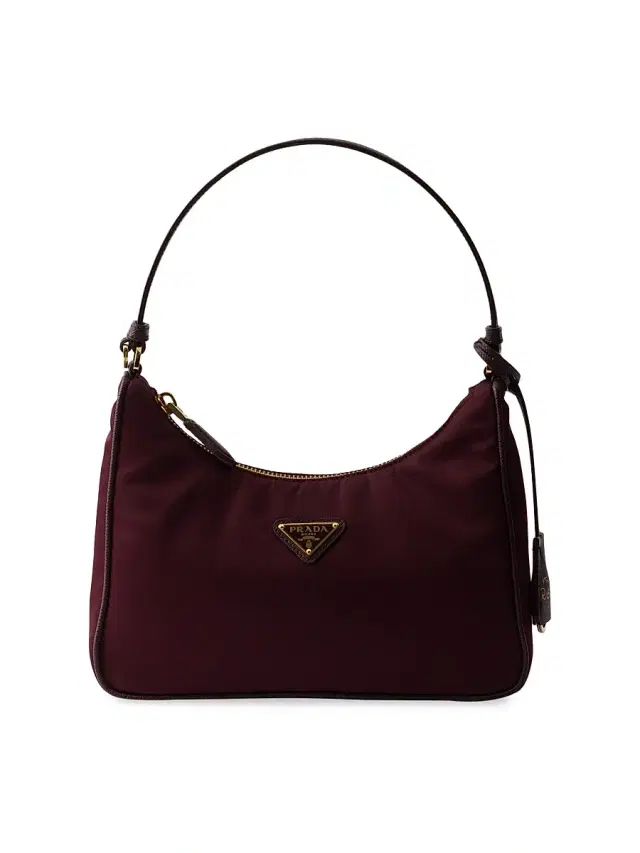 Prada Women's Re-Edition 2005 Re-Nylon and Saffiano Mini Shoulder Bag - Dark Red