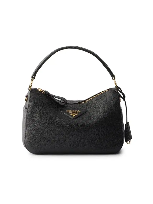 Women's  Leather Shoulder Bag - Black