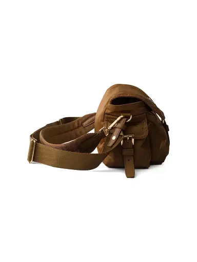 Prada Women's Medium Explore Re-Nylon Shoulder Bag - Brown | Thumbnail 4