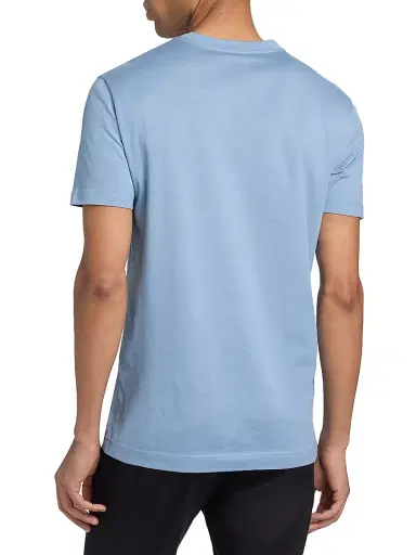 Dolce & Gabbana Men's Embroidered Logo Crewneck T-Shirt - Avio - Size 44 | Thumbnail 5
