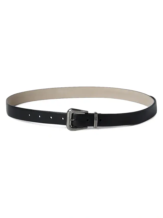 Brunello Cucinelli Women's Cowhide Belt with Monili - Black