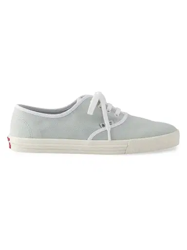 Prada Women's Drill Cotton Low-Top Sneakers - Light Blue | Thumbnail 1 Prada Women's Drill Cotton Low-Top Sneakers - Light Blue | Thumbnail 1