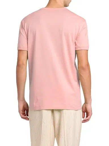 Dolce & Gabbana Men's DG Patch Cotton Crewneck T-Shirt - Rosa Polvere Scuro - Size 40 | Thumbnail 5 Dolce & Gabbana Men's DG Patch Cotton Crewneck T-Shirt - Rosa Polvere Scuro - Size 40 | Thumbnail 5