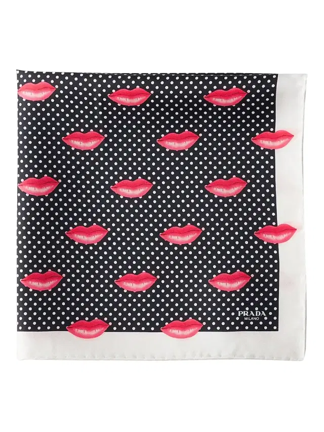 Prada Women's Printed Silk Twill Scarf - Multicolored