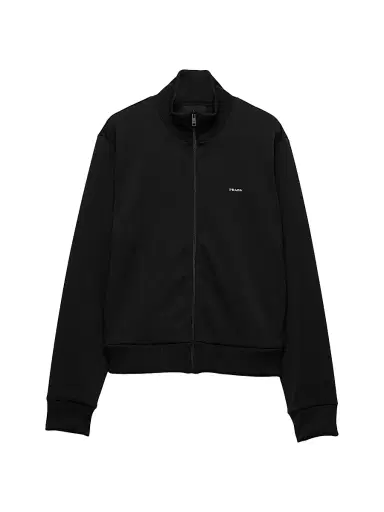 Prada Men's Technical Jersey Blouson Jacket - Black - Size XXXL | Thumbnail 1 Prada Men's Technical Jersey Blouson Jacket - Black - Size XXXL | Thumbnail 1