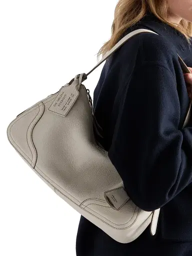 Prada Women's Aimèe Large Leather Shoulder Bag - Beige Khaki | Thumbnail 1 Prada Women's Aimèe Large Leather Shoulder Bag - Beige Khaki | Thumbnail 1