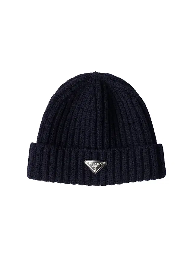 Prada Men's Wool Beanie - Blue