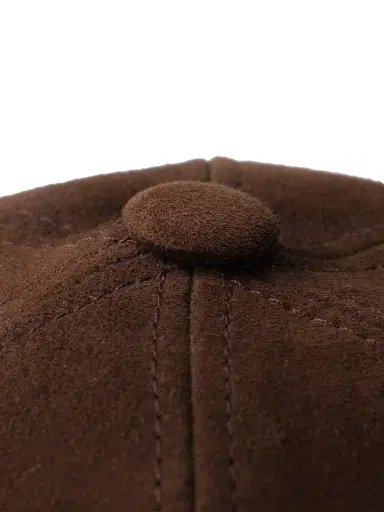 Prada Men's Suede Baseball Cap - Dark Brown - Size XXL | Thumbnail 3