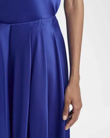 Giorgio Armani Double Silk Satin Pleated Midi Skirt | Thumbnail 5 Giorgio Armani Double Silk Satin Pleated Midi Skirt | Thumbnail 5
