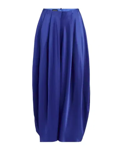 Giorgio Armani Double Silk Satin Pleated Midi Skirt | Thumbnail 1 Giorgio Armani Double Silk Satin Pleated Midi Skirt | Thumbnail 1