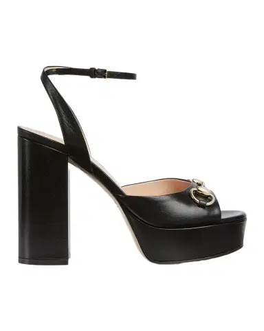 Gucci Leather Horsebit Platform Sandals | Thumbnail 1