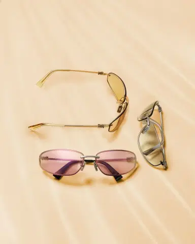 Miu Miu A50S Rimless Oval Metal Sunglasses | Thumbnail 4 Miu Miu A50S Rimless Oval Metal Sunglasses | Thumbnail 4