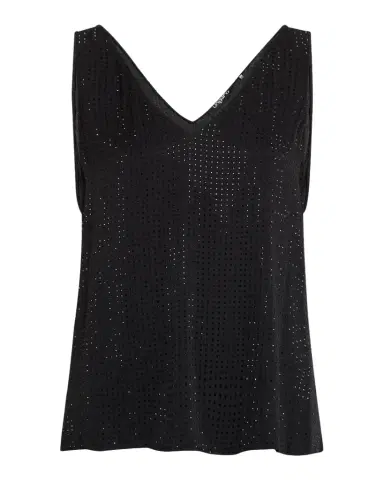 Ungaro Sleeveless Rhinestone Blouse | Thumbnail 1 Ungaro Sleeveless Rhinestone Blouse | Thumbnail 1