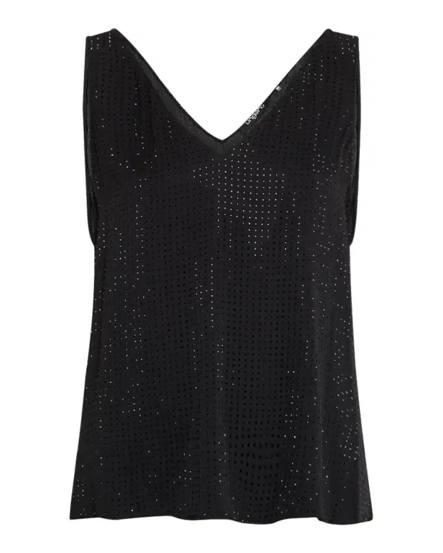Ungaro Sleeveless Rhinestone Blouse