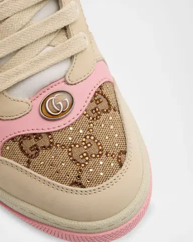 Gucci Screener GG Canvas Crystal Sneakers | Thumbnail 3