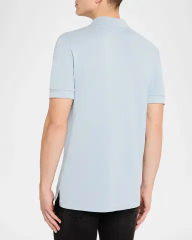 TOM FORD Men 's Lyocell Pique Polo Shirt | Thumbnail 3 TOM FORD Men 's Lyocell Pique Polo Shirt | Thumbnail 3