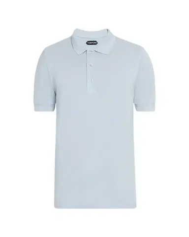 TOM FORD Men 's Lyocell Pique Polo Shirt | Thumbnail 1 TOM FORD Men 's Lyocell Pique Polo Shirt | Thumbnail 1