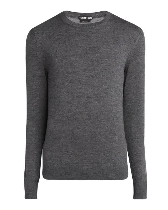 TOM FORD Men 's Fine Gauge Wool Crewneck Sweater