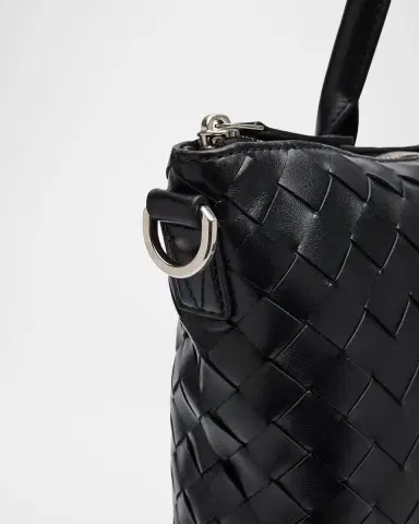 Bottega Veneta Men 's Intrecciato Zip North-South Tote Bag | Thumbnail 6