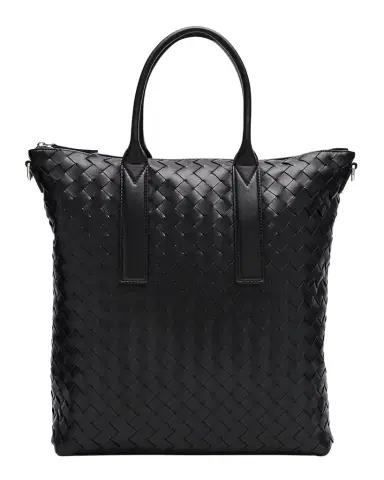 Bottega Veneta Men 's Intrecciato Zip North-South Tote Bag | Thumbnail 1