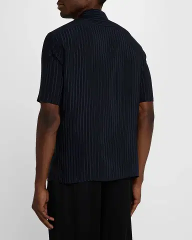 Saint Laurent Men's Tonal Stripe Button-Down Shirt | Thumbnail 3