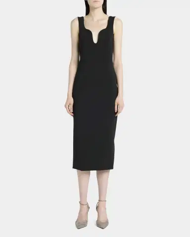 Giorgio Armani Stretch Jersey Body-Con Midi Dress | Thumbnail 2