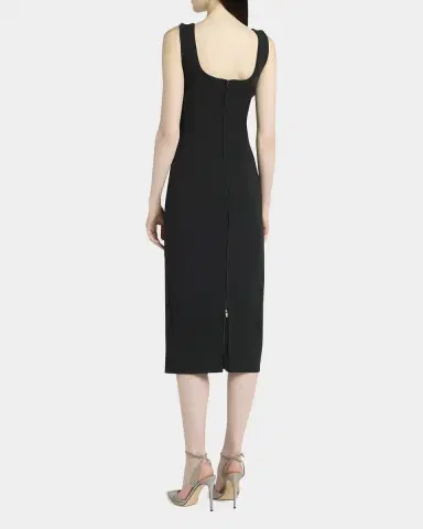 Giorgio Armani Stretch Jersey Body-Con Midi Dress | Thumbnail 3