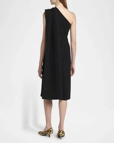Bottega Veneta One-Shoulder Drape Slit Dress | Thumbnail 3 Bottega Veneta One-Shoulder Drape Slit Dress | Thumbnail 3