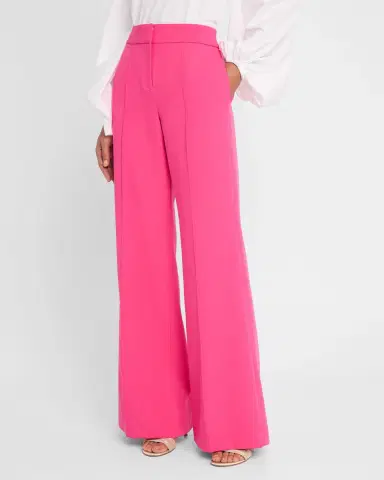 Milly Nash High-Rise Wide-Leg Cady Pants | Thumbnail 4