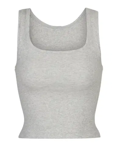 Skims Cotton Rib Cropped Tank | Thumbnail 1