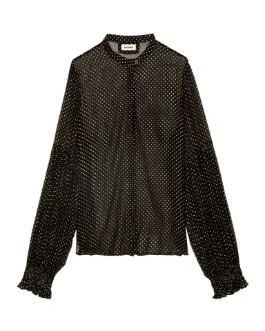 Zadig & Voltaire Tandy Mousseline Sparkle Sheer Blouse | Thumbnail 1
