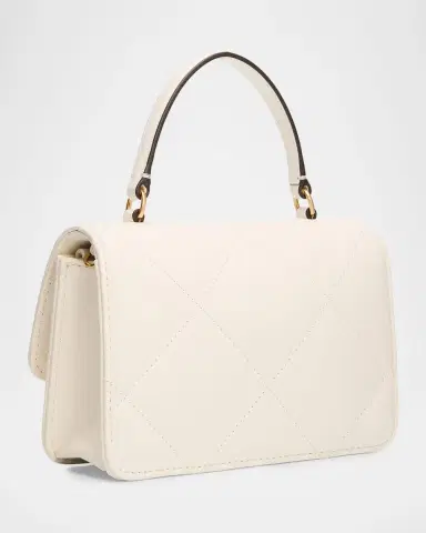 Tory Burch Kira Mini Quilted Leather Top-Handle Bag with Chain | Thumbnail 3 Tory Burch Kira Mini Quilted Leather Top-Handle Bag with Chain | Thumbnail 3