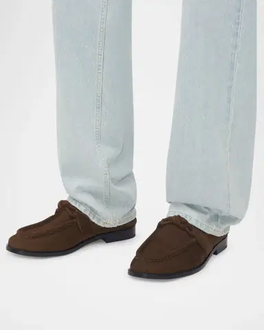 Bottega Veneta Men's Astaire Suede Knot Loafers | Thumbnail 2 Bottega Veneta Men's Astaire Suede Knot Loafers | Thumbnail 2