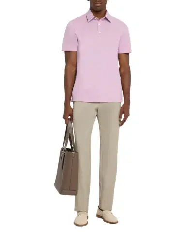 Brioni Men's Jersey Pique Polo Shirt | Thumbnail 1