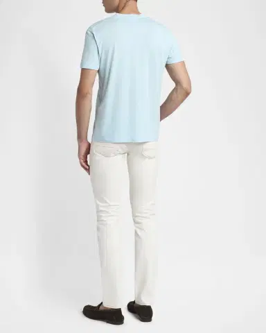 Tom Ford Men's Lyocell-Cotton Crewneck T-Shirt | Thumbnail 3 Tom Ford Men's Lyocell-Cotton Crewneck T-Shirt | Thumbnail 3