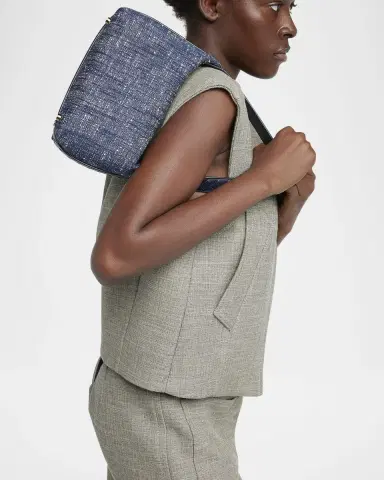 Bottega Veneta Mini Wallace Denim Boucle Shoulder Bag | Thumbnail 2