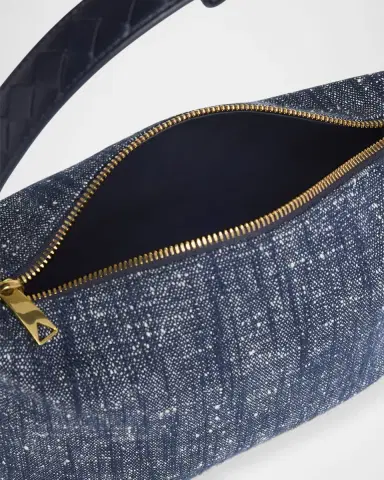 Bottega Veneta Mini Wallace Denim Boucle Shoulder Bag | Thumbnail 4