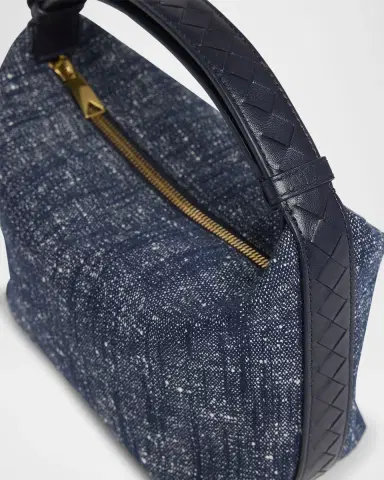 Bottega Veneta Mini Wallace Denim Boucle Shoulder Bag | Thumbnail 5