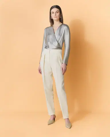 Giorgio Armani Pleated Cady Straight-Leg Tuxedo Trousers | Thumbnail 5 Giorgio Armani Pleated Cady Straight-Leg Tuxedo Trousers | Thumbnail 5