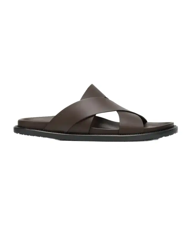 Men 's Berkley Leather Criss-Cross Slide Sandals