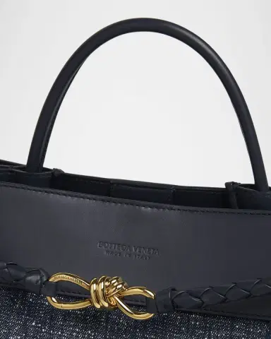 Bottega Veneta Large Andiamo Denim Boucle Crossbody Bag | Thumbnail 6