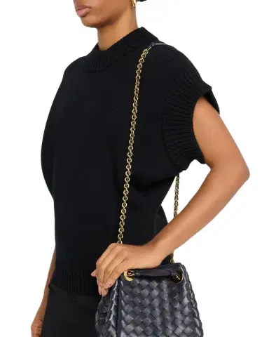 Bottega Veneta Small Parachute Leather Shoulder Bag | Thumbnail 1