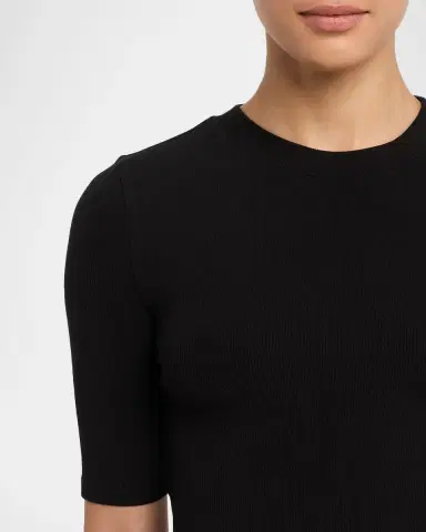 Frame Ribbed Crewneck Tee | Thumbnail 5