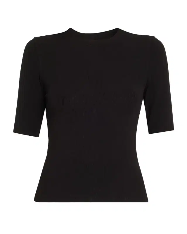 FRAME Ribbed Crewneck Tee