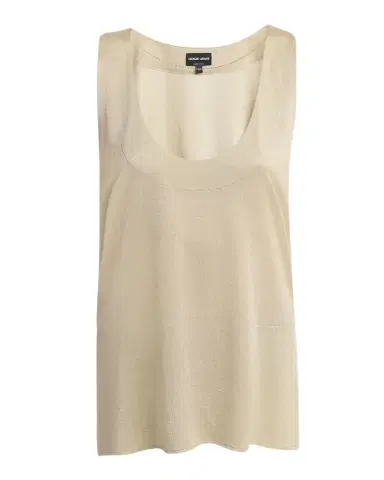 Giorgio Armani Chain-Necklace Scoop-Neck Shiny Viscose Jersey Tank Top | Thumbnail 1 Giorgio Armani Chain-Necklace Scoop-Neck Shiny Viscose Jersey Tank Top | Thumbnail 1